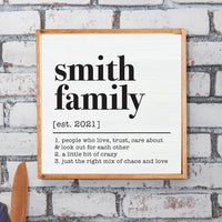 Family Personalized Wall Art