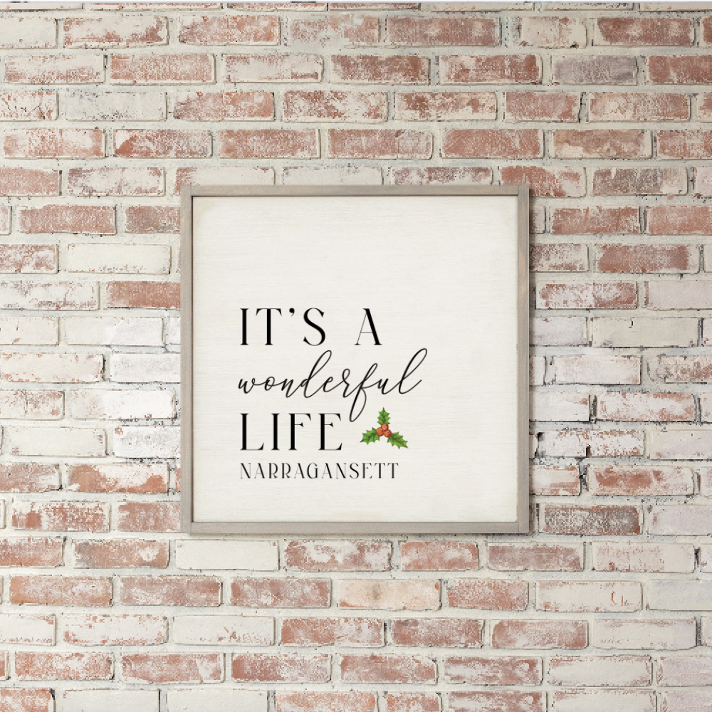 Personalized It's A Wonderful Life Wall Art