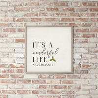 Personalized It's A Wonderful Life Wall Art