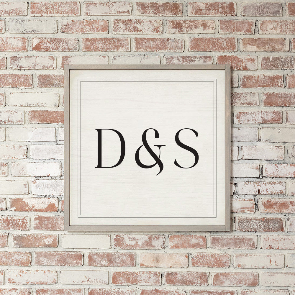Initials Personalized Wall Art