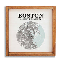 Boston Map Art Wall Art