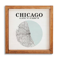 Chicago Map Art Wall Art