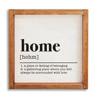 Home Definition Wall Art