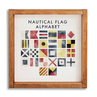 Nautical Flag 24” x 24” Framed Wall Art