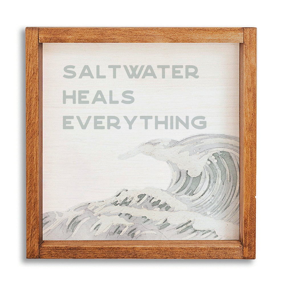 Saltwater Heals Everything Wall Art