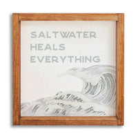 Saltwater Heals Everything Wall Art