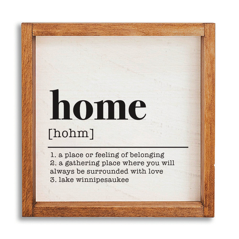 Home Definition Personalized Wall Art