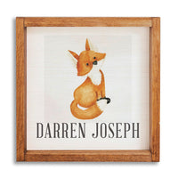 Fox 24” x 24” Personalized Wall Art