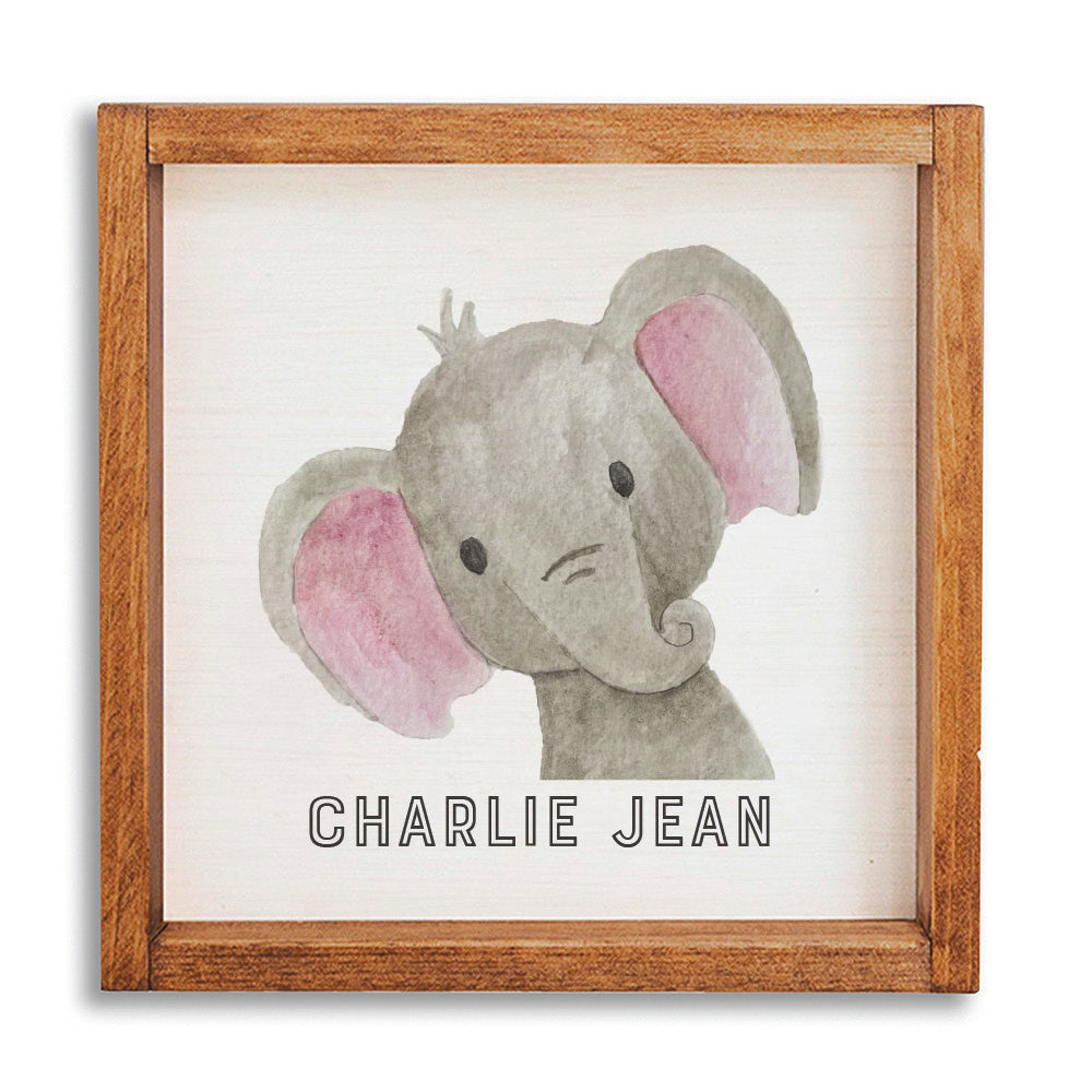Elephant Personalized Wall Art