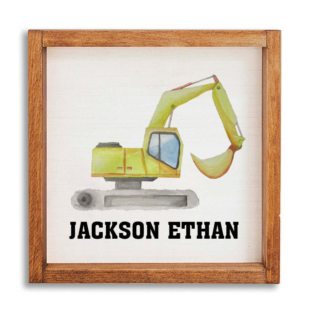 Digger Personalized Wall Art