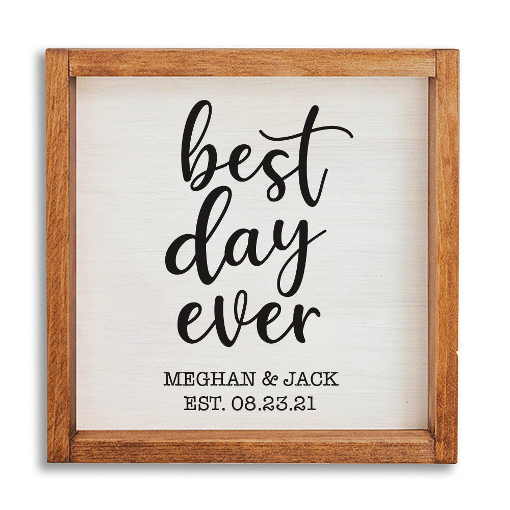 Best Day Ever Personalized Wall Art