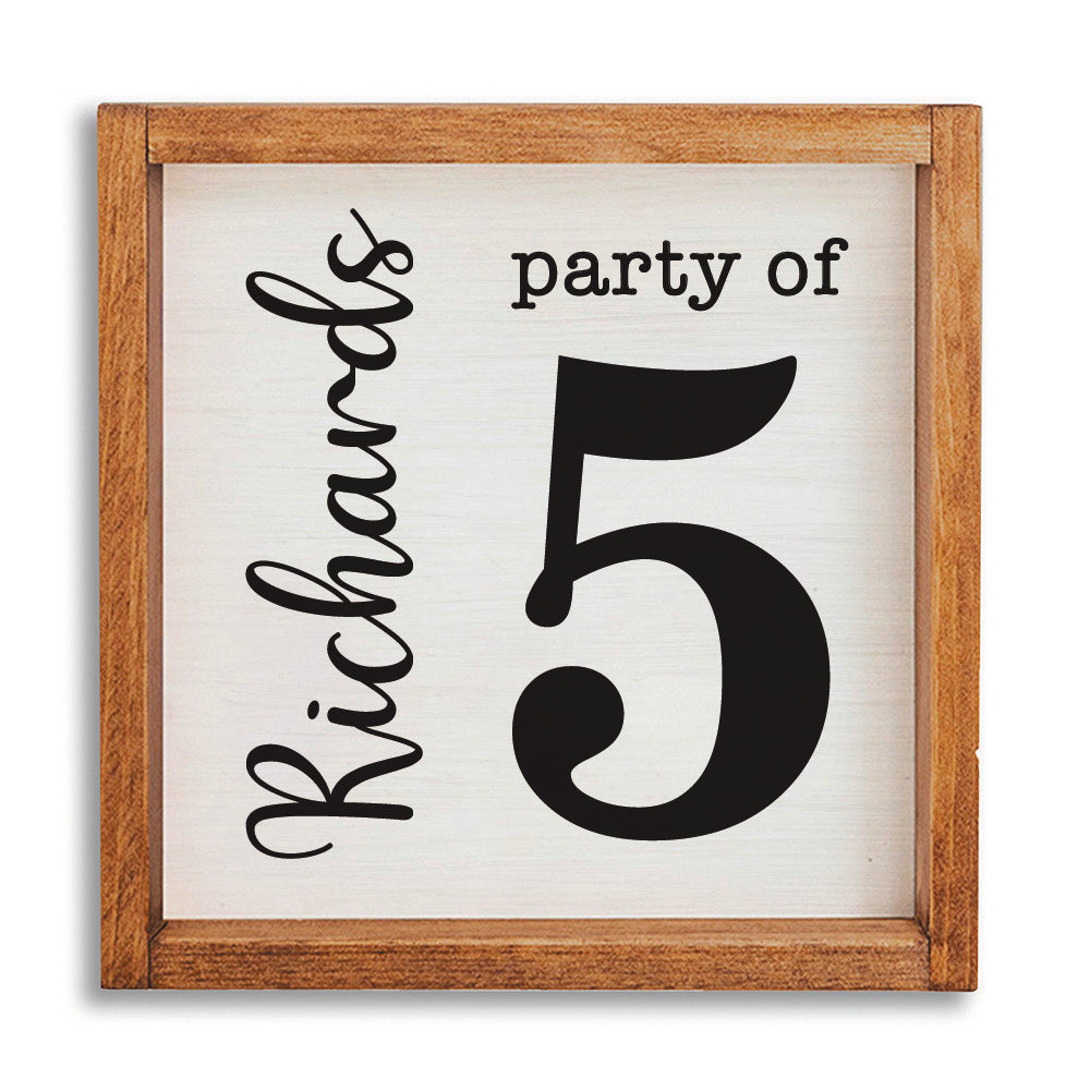 Party Of Personalized Wall Art