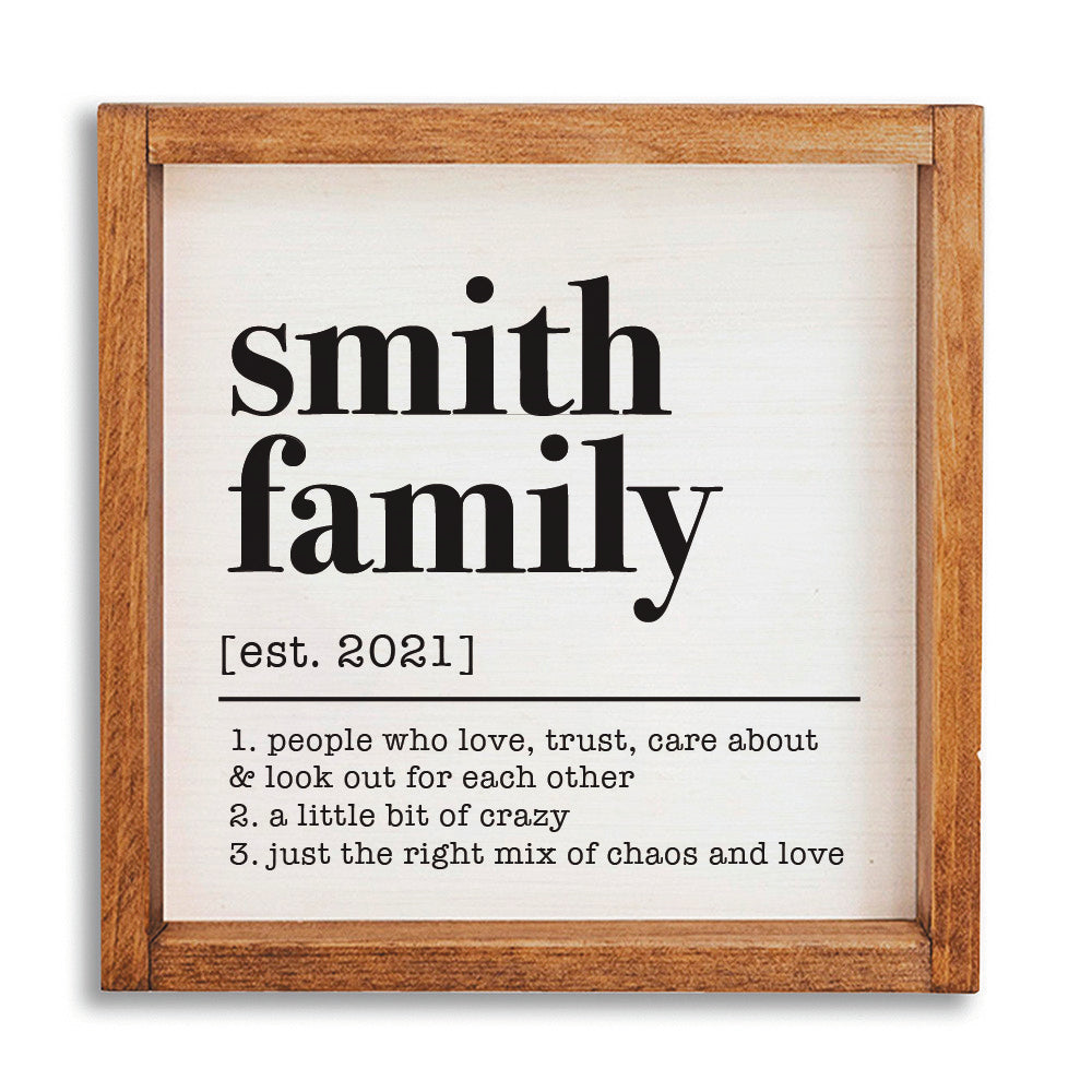 Family Personalized Wall Art