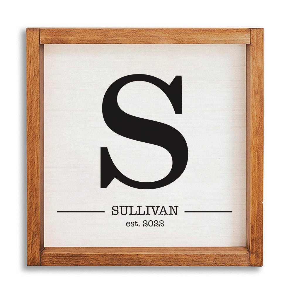 Initial Personalized Wall Art