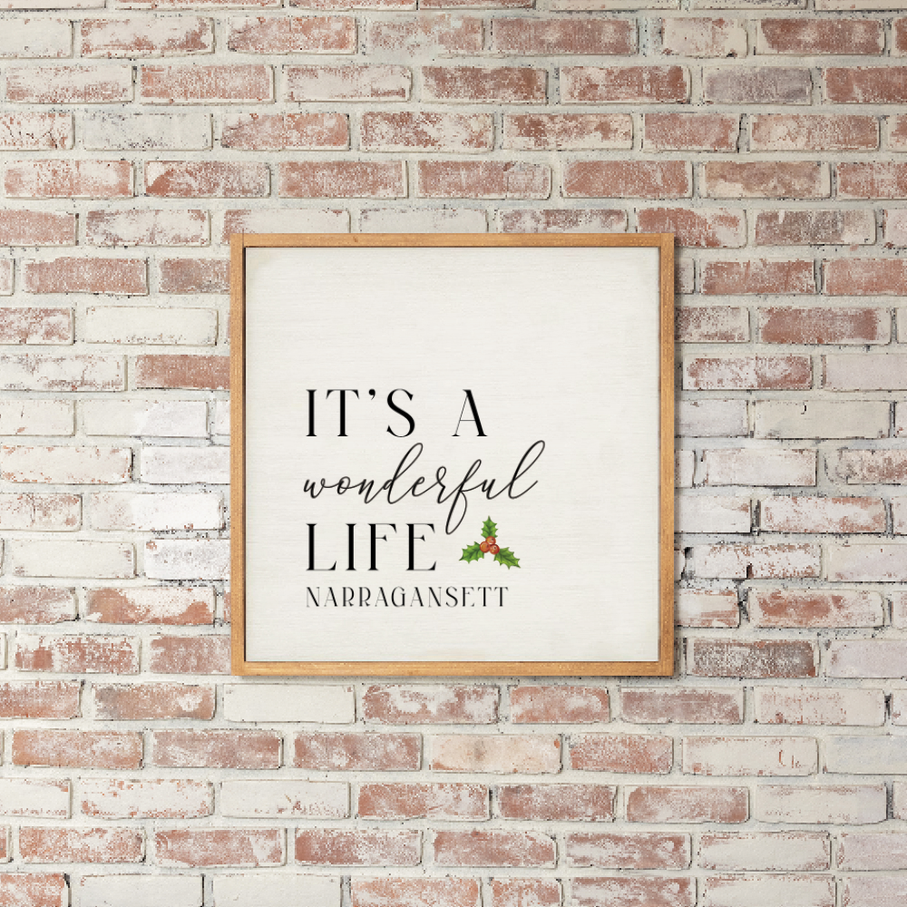 Personalized It's A Wonderful Life Wall Art