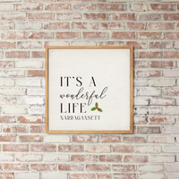 Personalized It's A Wonderful Life Wall Art