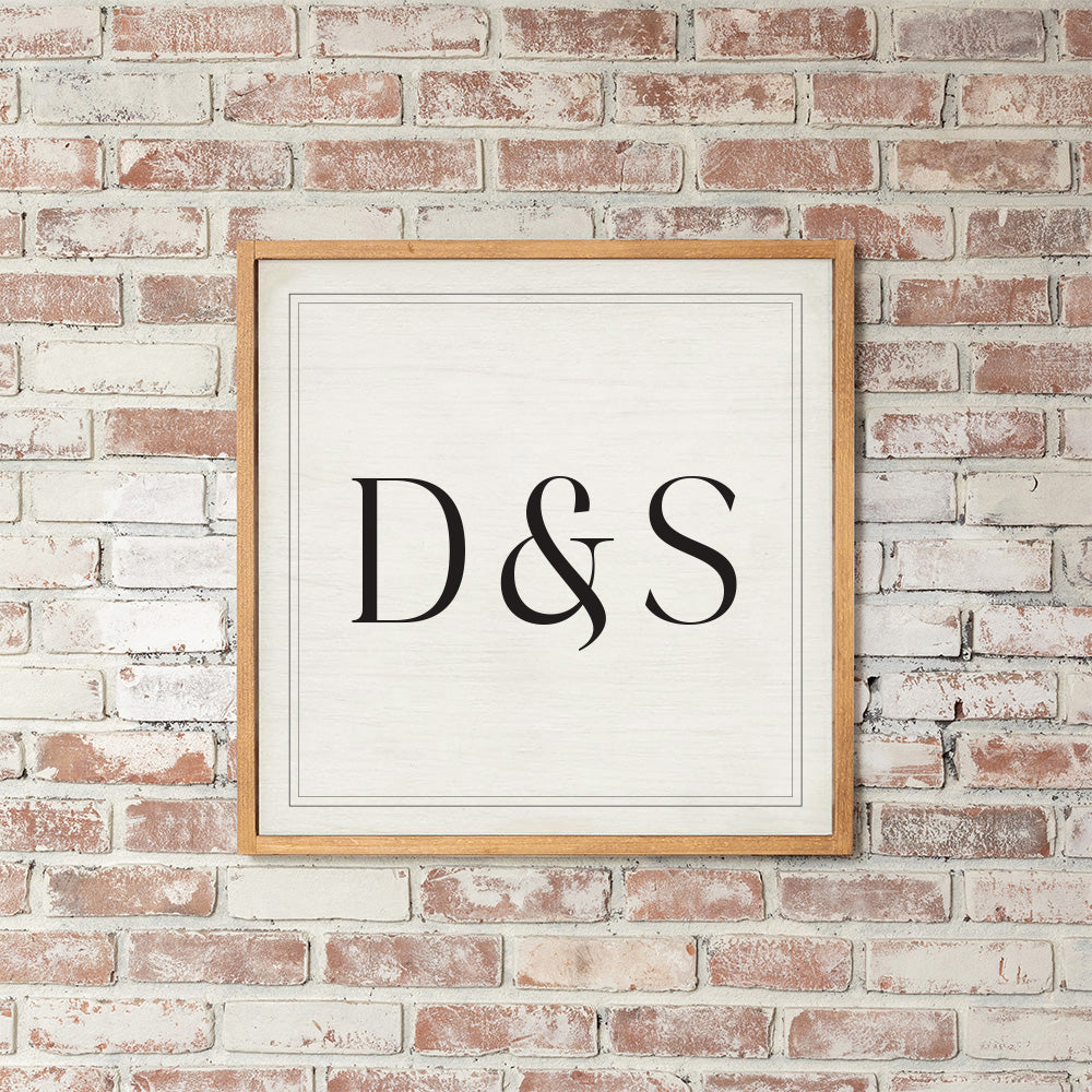 Initials Personalized Wall Art