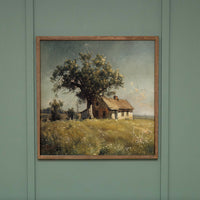 Farmhouse Tree Landscape Wall Art 24" x 24"