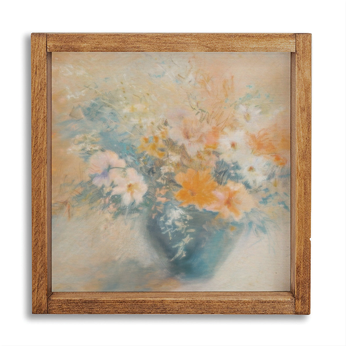 Flower Pot Landscape Wall Art 24" x 24"