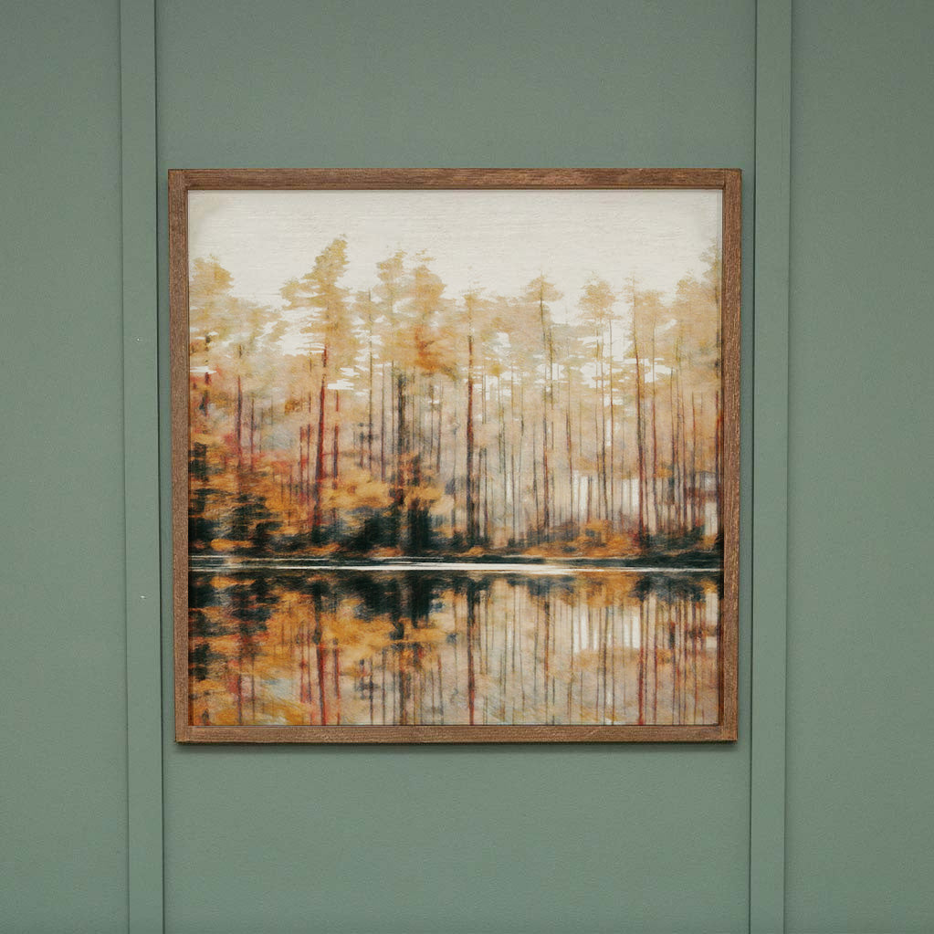 River Forest Landscape Wall Art 24" x 24"