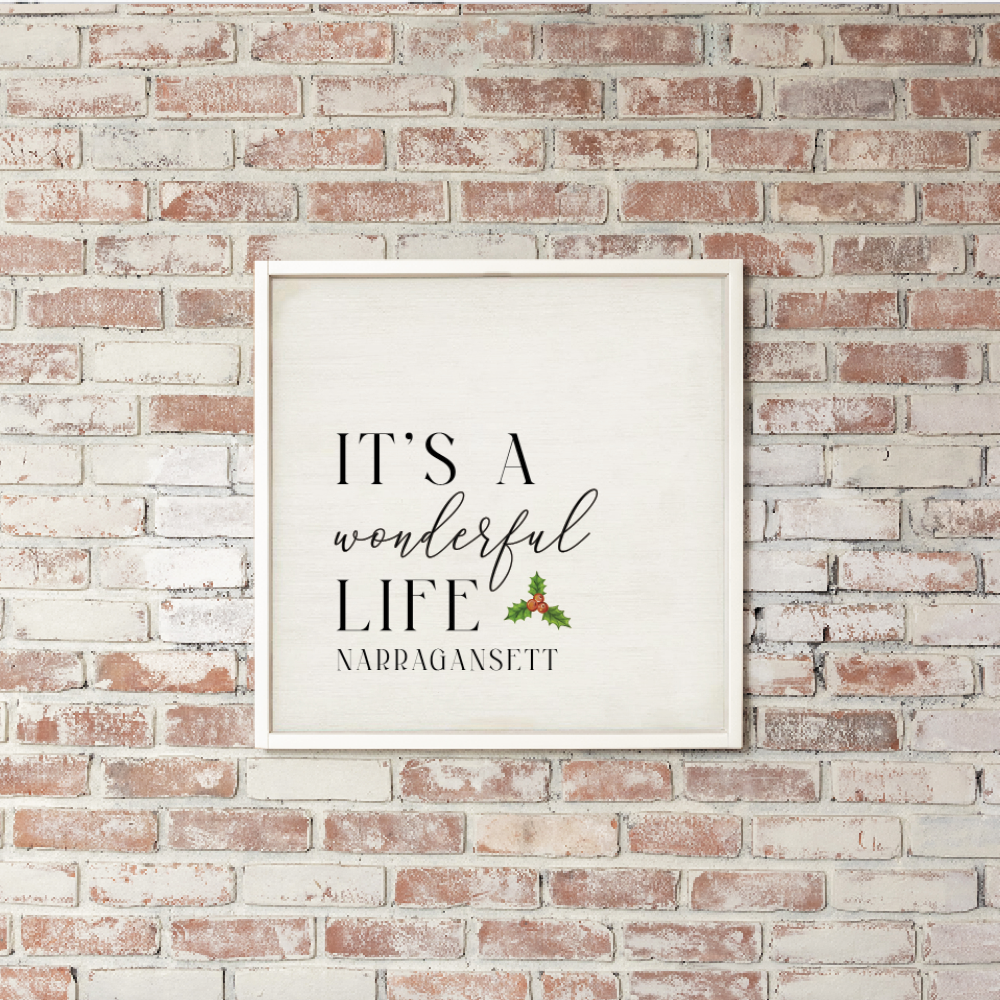 Personalized It's A Wonderful Life Wall Art