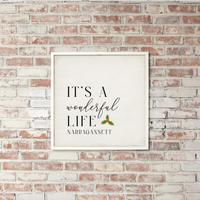 Personalized It's A Wonderful Life Wall Art