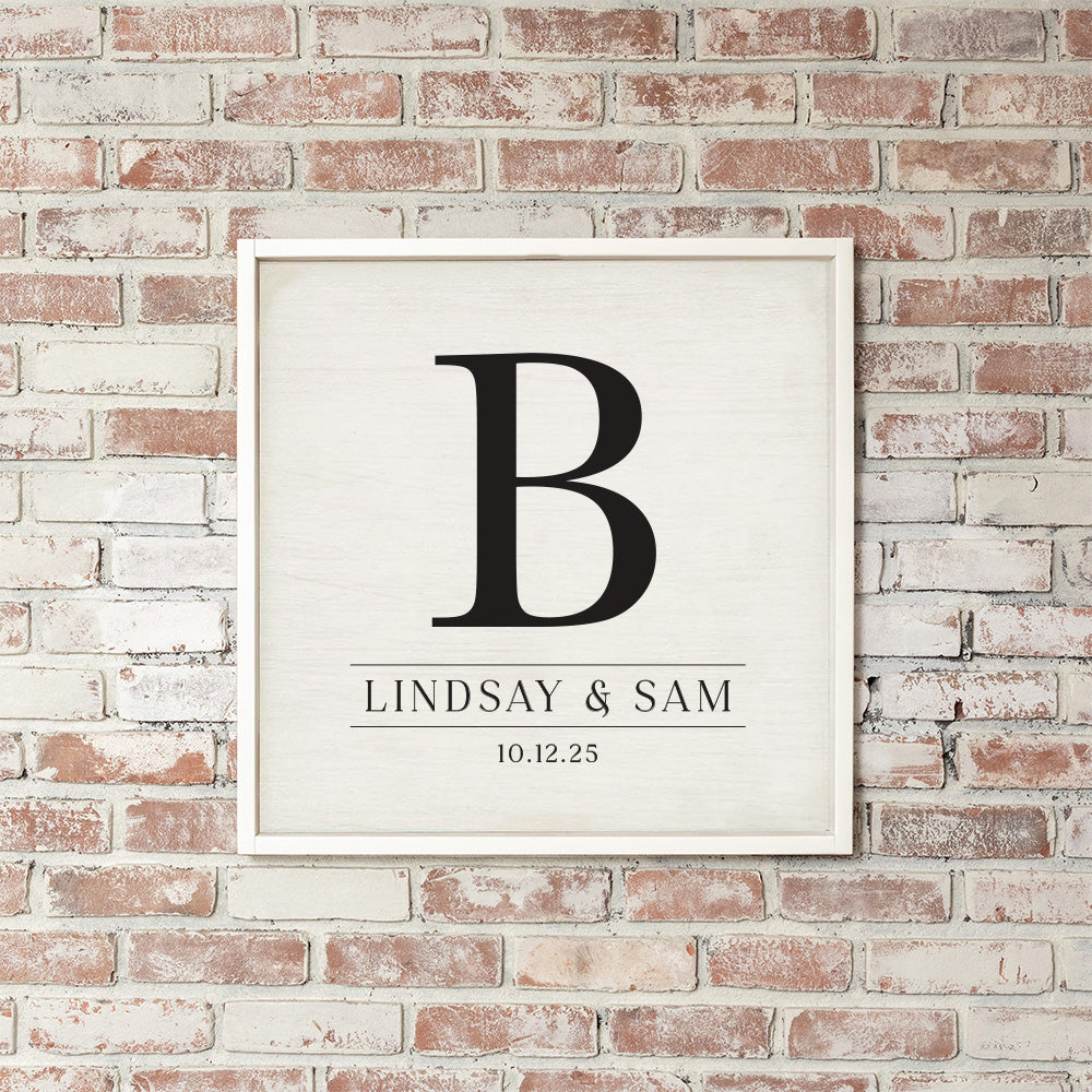 Initial Personalized Wall Art