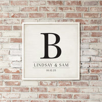 Initial Personalized Wall Art