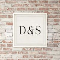 Initials Personalized Wall Art