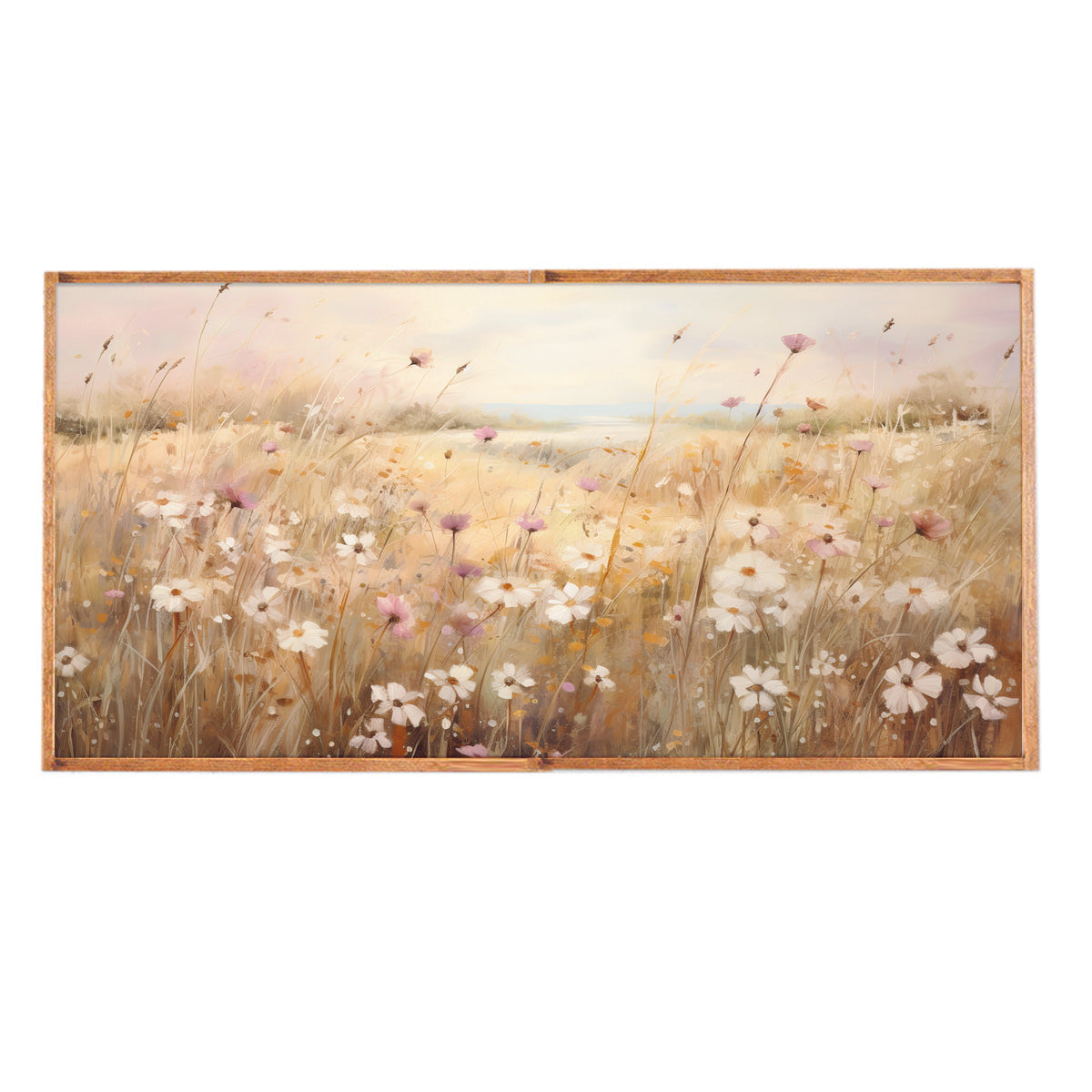 Field Of Flowers Landscape Wall Art 24" x 48"