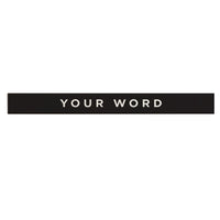 Your Word Block Font Personalized Barnwood Sign