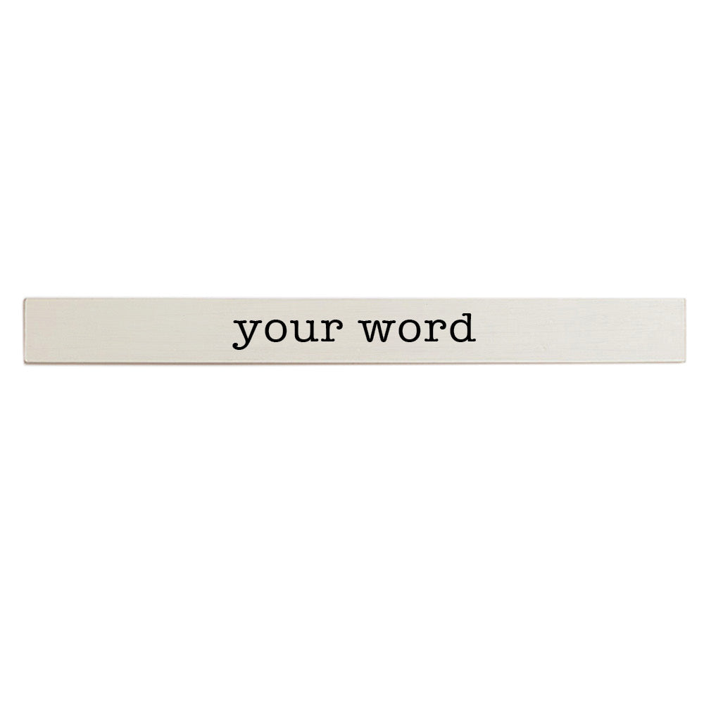 Your Word Typewriter Personalized Barnwood Sign