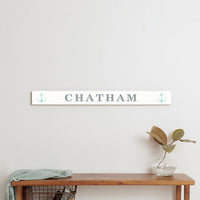Modern Anchor Personalized Barnwood Sign