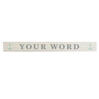 Modern Anchor Personalized Barnwood Sign