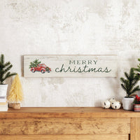 Holiday Truck Barn Wood Sign