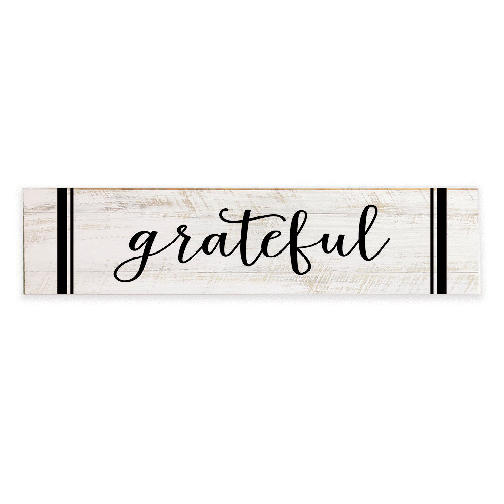 Grateful Barnwood Sign