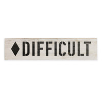 Difficult Barnwood Sign