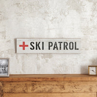 Ski Patrol Barnwood Sign