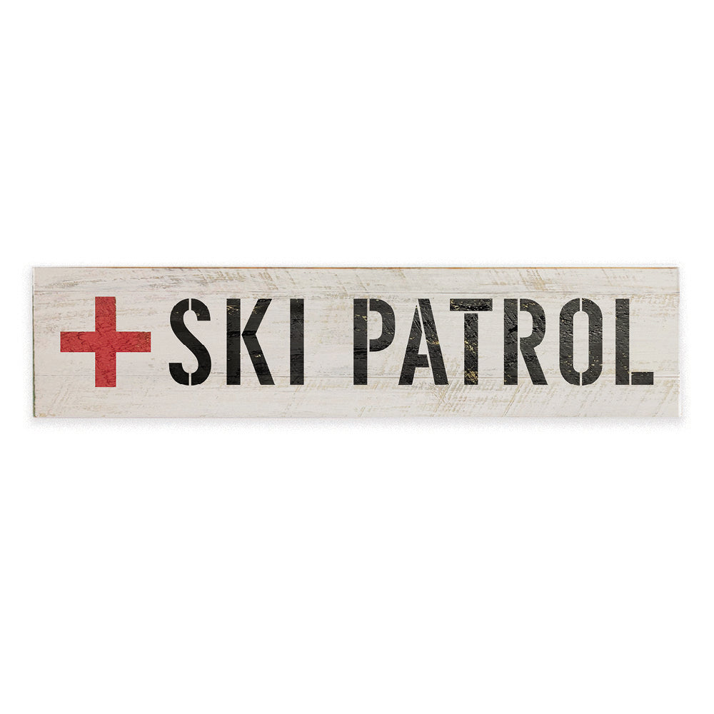Ski Patrol Barnwood Sign