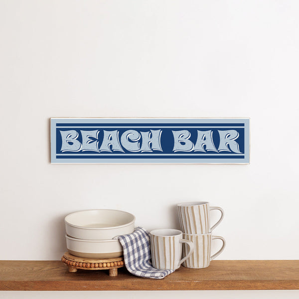 Beach Bar Barn Wood Sign