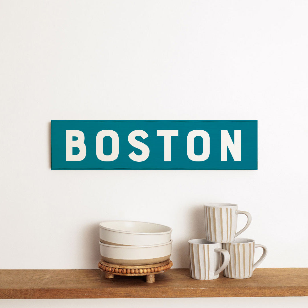 Bold Ocean Personalized Barn Wood Sign