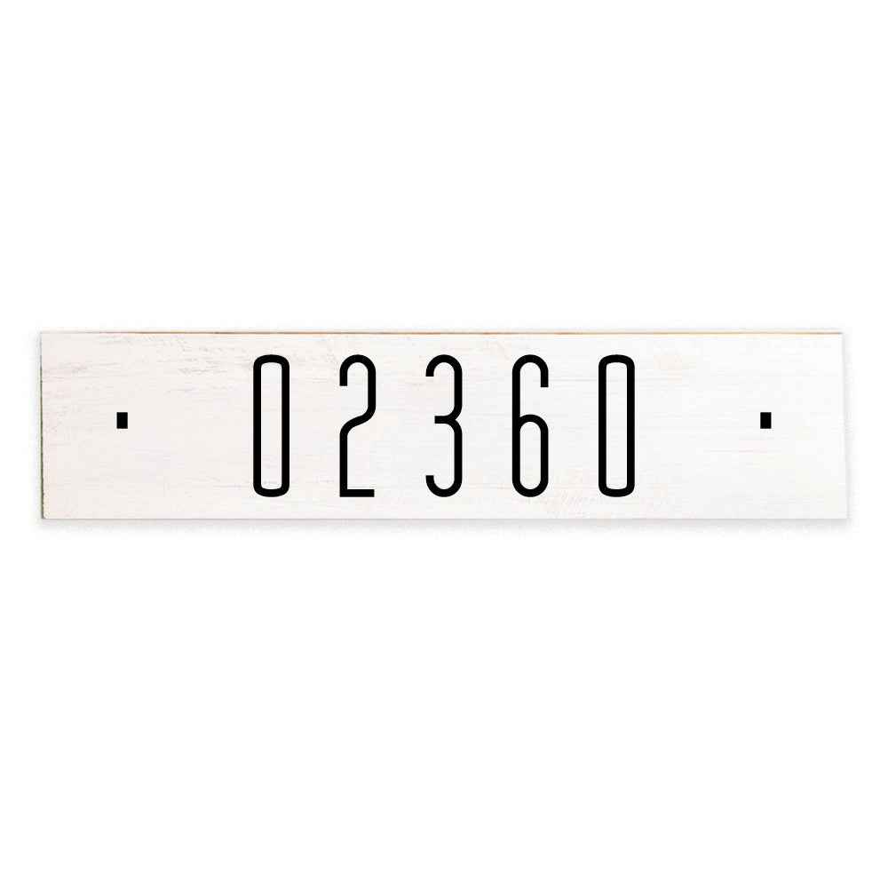 Zip Code Personalized Barn Wood Sign