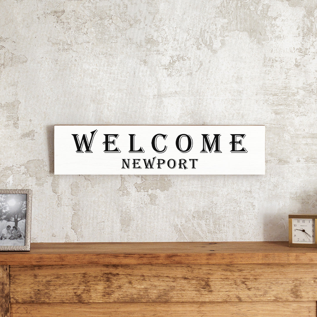 Welcome Personalized Barn Wood Sign
