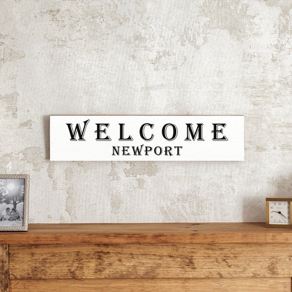 Welcome Personalized Barn Wood Sign
