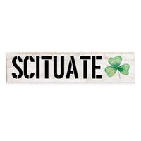 Watercolor Shamrock Personalized Barn Wood Sign