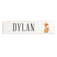 Fox Personalized Barn Wood Sign