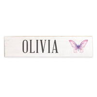 Butterfly Personalized Barn Wood Sign
