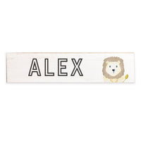 Lion Personalized Barn Wood Sign