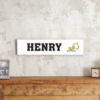Digger Personalized Barn Wood Sign