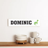 Dino Personalized Barn Wood Sign